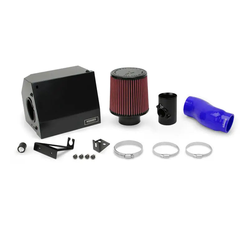 Mishimoto 2017+ Honda Civic SI performance air intake kit in blue for better airflow