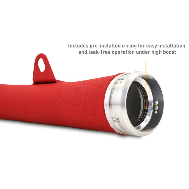 Mishimoto 2022 + Subaru WRX Charge Pipe - Wrinkle Red