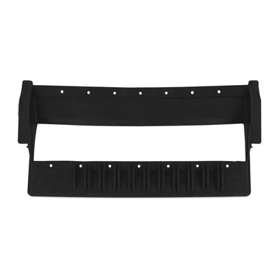 Black plastic rack with holes for Subaru WRX Mishimoto top-mount intercooler installation