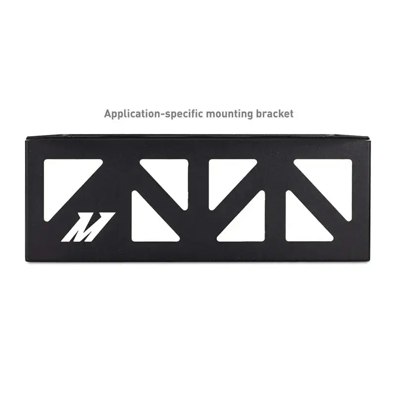 Black mounting bracket with triangular cutouts for Subaru BRZ or Toyota GR86 oil cooler kit