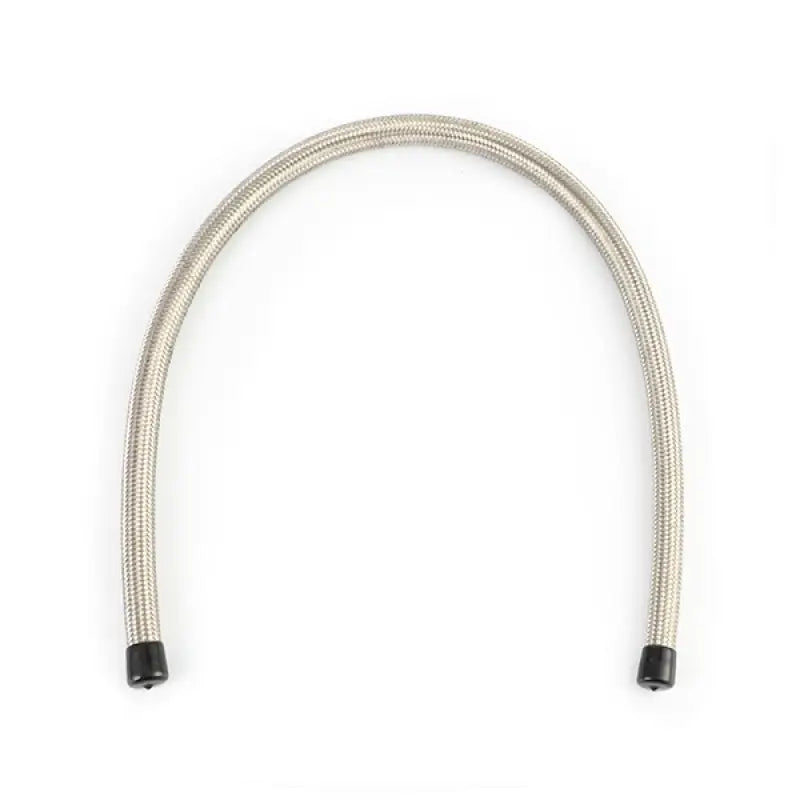 Mishimoto 3ft stainless steel braided hose with black end caps and -10AN fittings