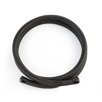 Mishimoto 6ft stainless steel braided hose with -10AN fittings in black for tough setups
