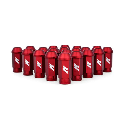 Mishimoto Aluminum Locking Lug Nuts M12x1.25 20pc Set Red - Wheel and Tire Accessories