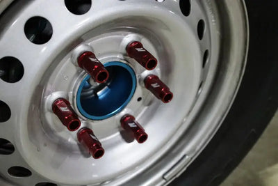 Mishimoto Aluminum Locking Lug Nuts M12x1.5 27pc Set Red - Truck & Automotive