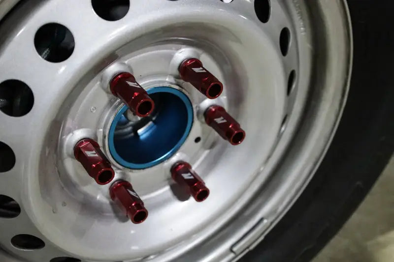 Mishimoto Aluminum Locking Lug Nuts M12x1.5 27pc Set Red - Truck & Automotive