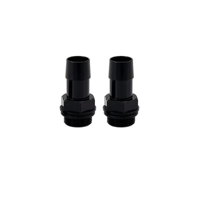 Mishimoto 2pcs. M20x1.5 5/8in Aluminum Catch Can Fittings - Black - Mishimoto