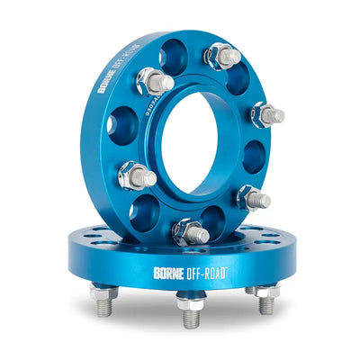 Mishimoto Borne Off-Road Wheel Spacers - 6x139.7 - 78.1 - 25mm - M14x1.5 - Blue - Truck & Automotive