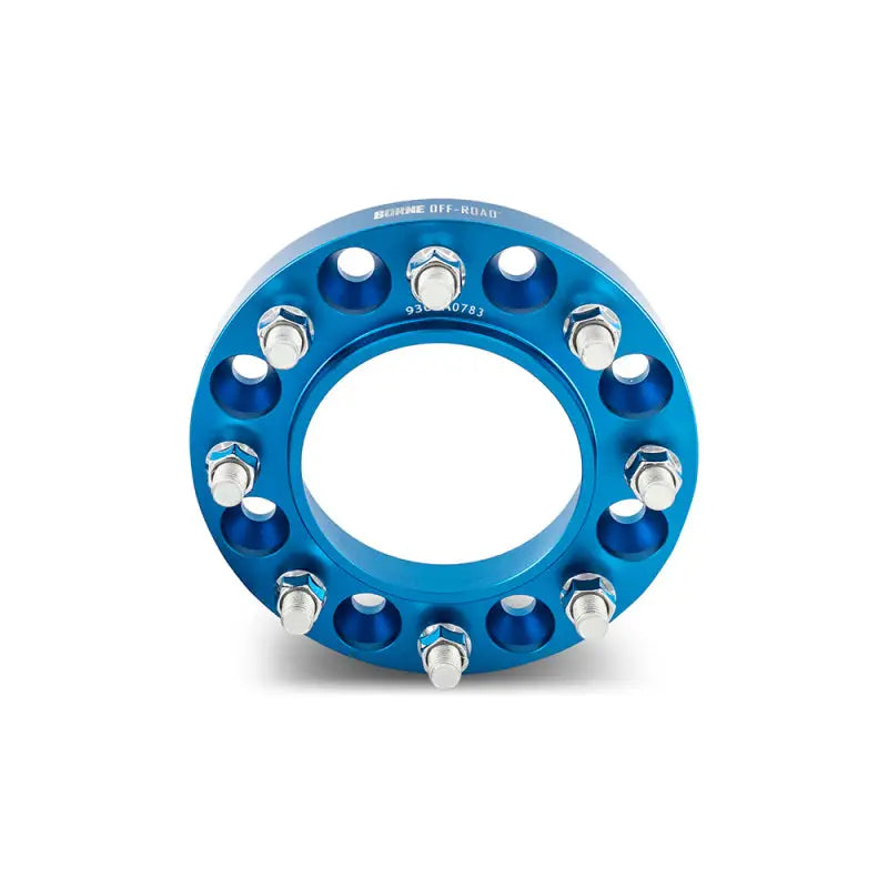 Blue Mishimoto Borne Off-Road Wheel Spacers with bolts for better wheel fitment