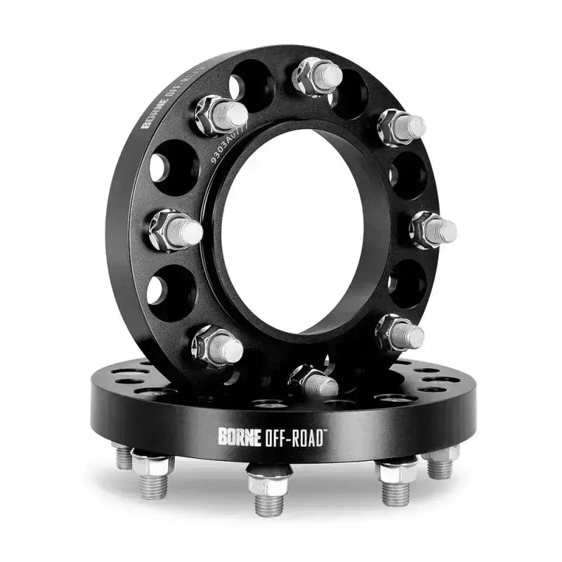 Mishimoto Borne Off-Road Wheel Spacers 8x165.1 116.7 25 M14 Black - and Tire Accessories