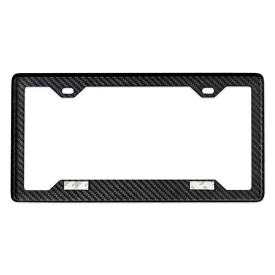 Mishimoto Carbon Fiber License Plate Frame - Gloss - Truck & Automotive