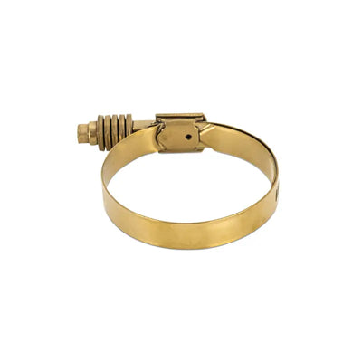 Brass hose clamp with constant tension worm gear for Mishimoto Constant Tension series