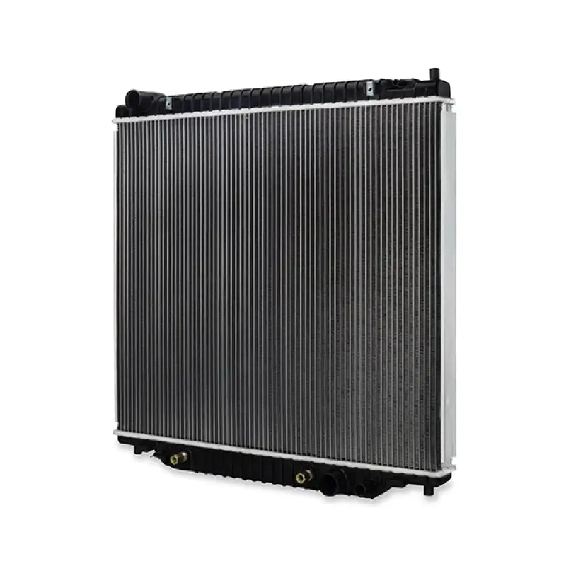 Automotive radiator with black plastic headers for Mishimoto Ford Excursion replacement radiator 2000-2005