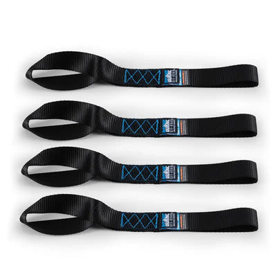 Mishimoto Heavy-Duty Ratchet Tie-Down Kit (4-Pack) - Black - Truck & Automotive