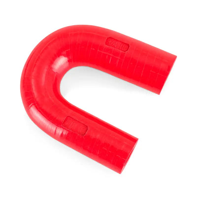 Red silicone Mishimoto LS heater core bypass hose for superior cooling and performance
