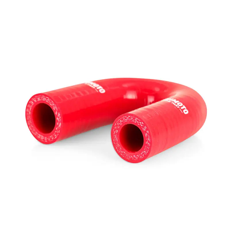 Red silicone U-shaped heater core bypass hose for Mishimoto LS Heater Core systems