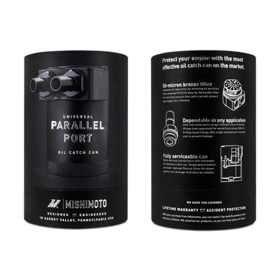 Mishimoto Parallel Port Universal Baffled Oil Catch Can - Mishimoto