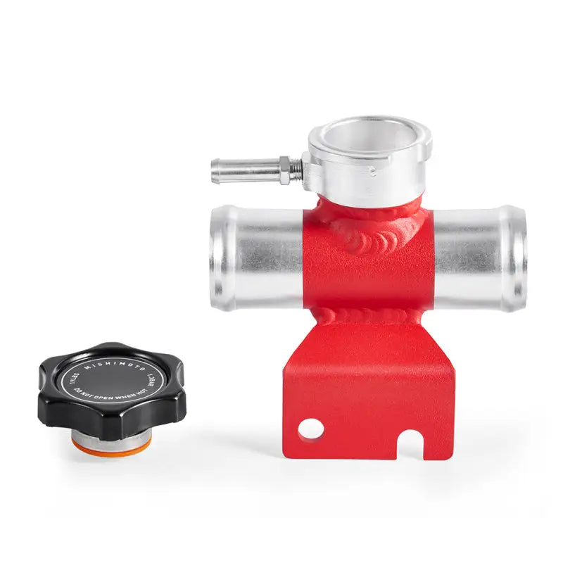 Mishimoto 08-15 Mitsubishi Lancer Evo X Coolant Fill Inlet - Red - Mishimoto