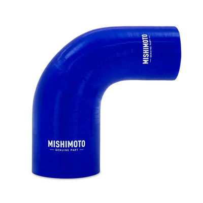 Mishimoto Silicone Reducer Coupler 90 Degree 2.5in to 4in - Blue - Truck & Automotive