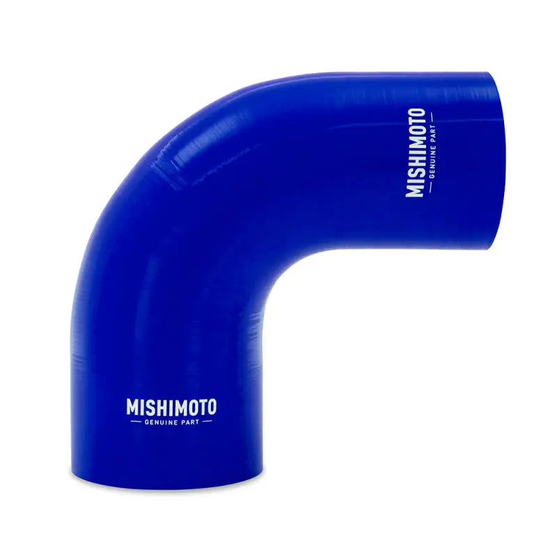 Mishimoto Silicone Reducer Coupler 90 Degree 3in to 4in - Blue - Truck & Automotive