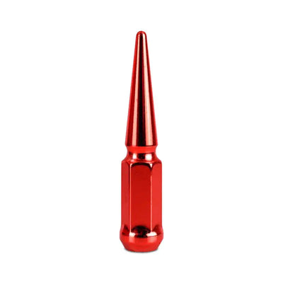 Mishimoto Steel Spiked Lug Nuts M12 x 1.5 24pc Set Red - Wheel and Tire Accessories