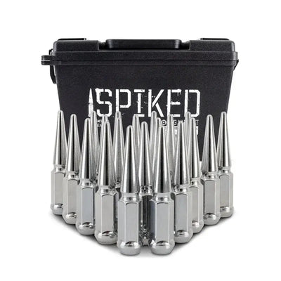 Mishimoto Steel Spiked Lug Nuts M12x1.5 20pc Set - Chrome - Wheel and Tire Accessories