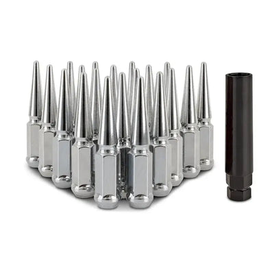 Mishimoto Steel Spiked Lug Nuts M12x1.5 20pc Set - Chrome - Wheel and Tire Accessories