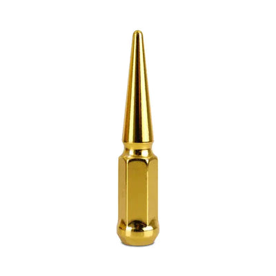 Mishimoto Steel Spiked Lug Nuts M12x1.5 20pc Set - Gold - Wheel and Tire Accessories