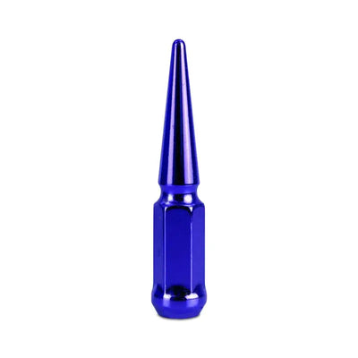 Mishimoto Steel Spiked Lug Nuts M14 x 1.5 24pc Set Blue - Wheel and Tire Accessories