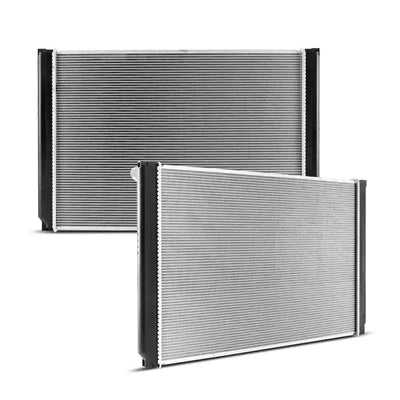 Two aluminum radiators for Mishimoto Toyota Sienna replacement radiator 2005-2006