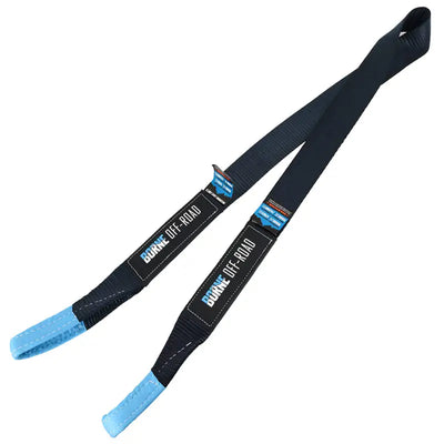 Black off-road recovery strap for Mishimoto Tree Saver 3x8, perfect for mishimoto tree or tree saver needs