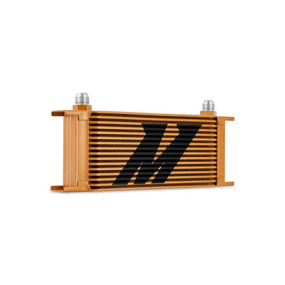 Mishimoto Universal 16-Row Oil Cooler Gold - Truck & Automotive