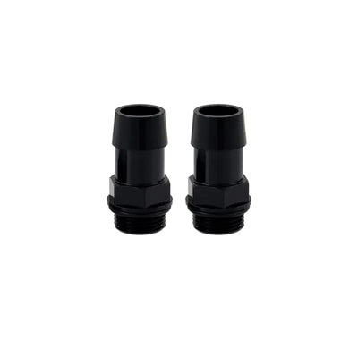 Mishimoto 2pcs. M20x1.5 3/4in Aluminum Catch Can Fitting - Black - Mishimoto