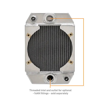 Mishimoto Universal Drag Race Performance Aluminum Radiator - Natural - Mishimoto