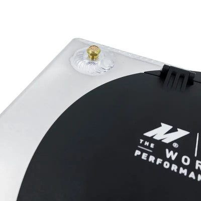 Silver and black performance scale on Mishimoto Universal Ice Box Tank Reservoir