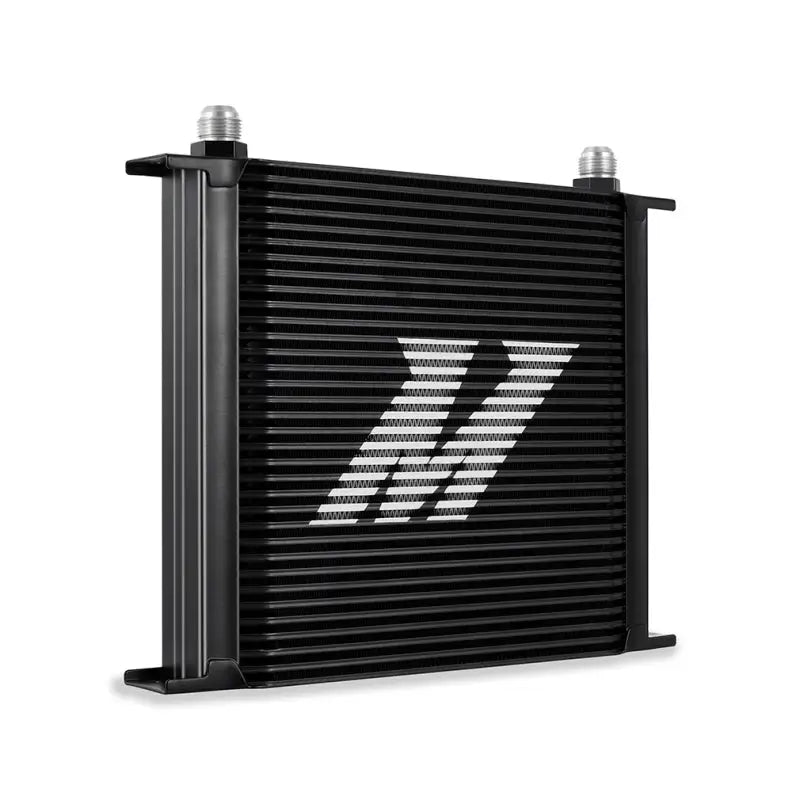Black Mishimoto Universal Oil Cooler Kit 34-Row with fittings for better cooling