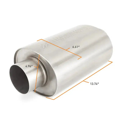 Mishimoto Universal Resonator with 3in Inlet/Outlet - Brushed - Exhaust