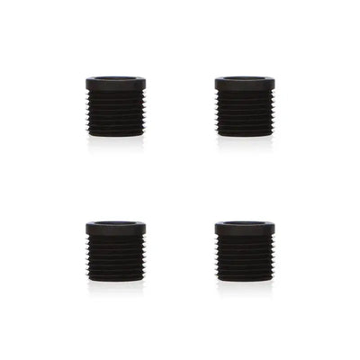 Four black threaded inserts for Mishimoto XL Shift Knob thread adapter replacement