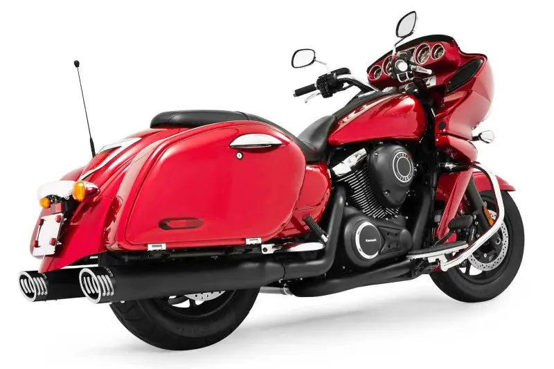 MK00010 Duals W/4" Muffler Black W/Black Tips Vn1700
