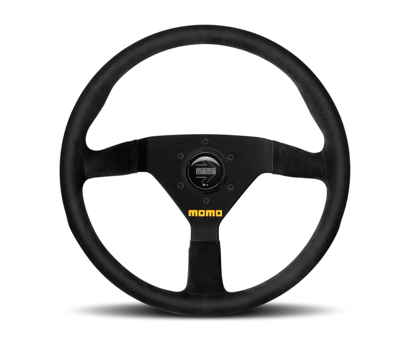 
Momo MOD78 Steering Wheel 350 mm - Black Leather with Black Spokes, performance-grade.