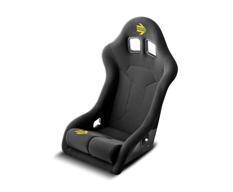 Momo Supercup Black Racing Seat - FIA 8855-1999 Hardshell Design for Safety and Style