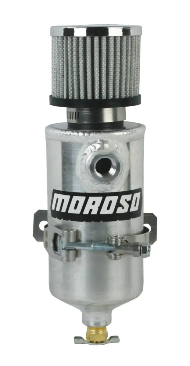 Moroso Breather Tank/Catch Can - Two 3/8 NPT Female Fittings - Aluminum - Truck & Automotive