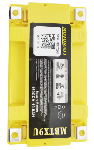 Battery Mbtx9u Sealed Factory Activated - MOTOBATT