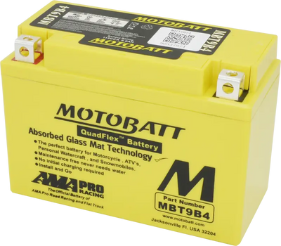 Battery Mbt9b4 Sealed Factory Activated - MOTOBATT