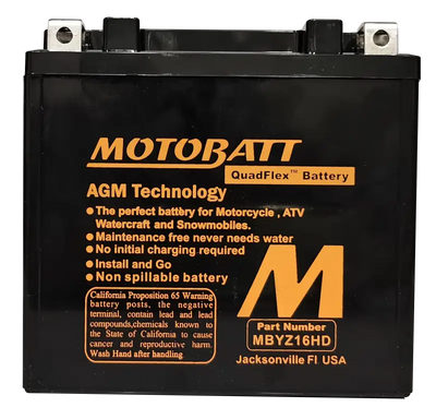 Battery Mbyz16hd Sealed Factory Activated - MOTOBATT