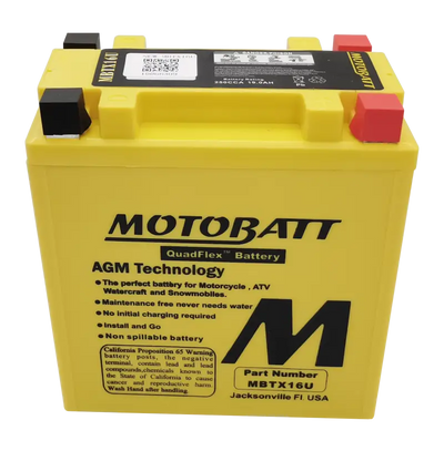 Battery Mbtx16u Sealed Factory Activated - MOTOBATT