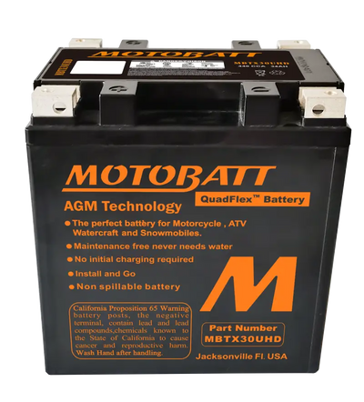 Battery Mbtx30u(hd) Sealed Factory Activated - MOTOBATT