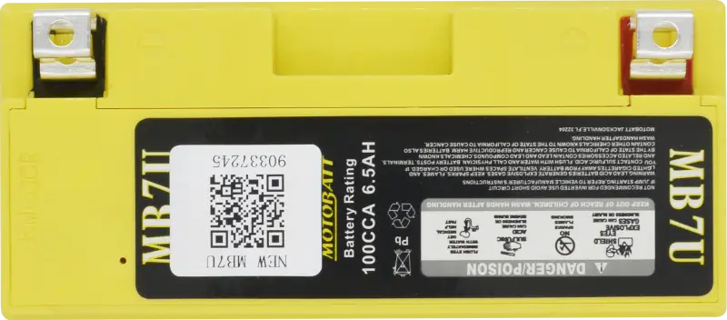 Battery Mb7u Sealed Factory Activated - MOTOBATT