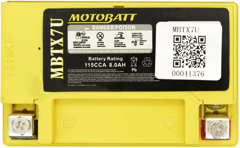 Battery Mbtx7u Sealed Factory Activated - MOTOBATT