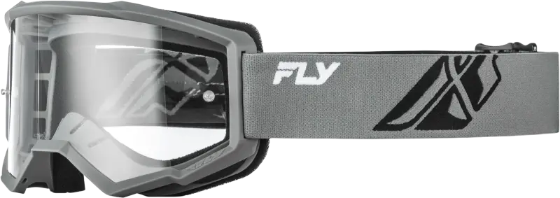 Focus Goggle Grey/Black W/ Clear Lens - FLY RACING