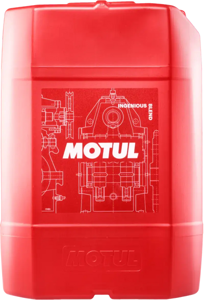 Red Motul oil container for Motul 20L DSG Multi DCTF transmission fluid